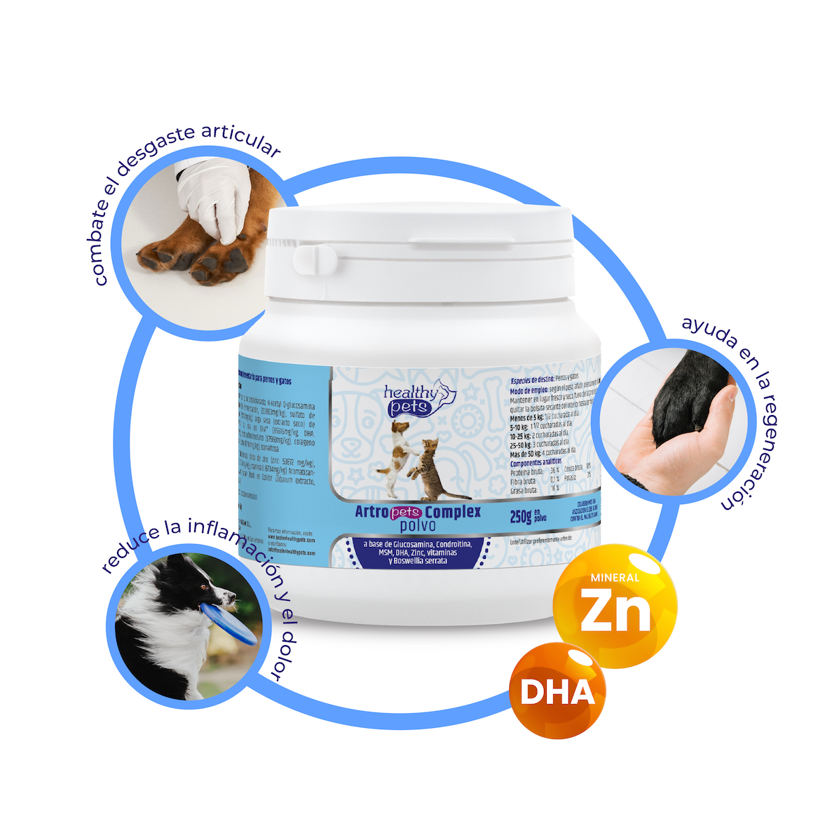 Artro complex para combatir el desgaste articular de las mascotas. BESLAN HEALTHY PETS