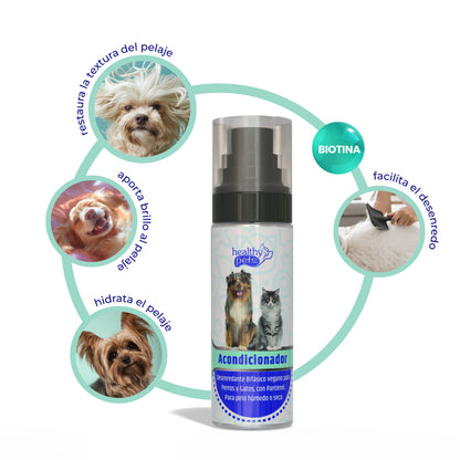 ACONDICIONADOR DESENREDANTE BIFÁSICO PARA PERROS Y GATOS 35 ml