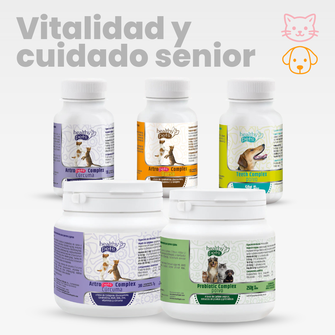 Pack Vitalidad y cuidado senior para Perros y Gatos
